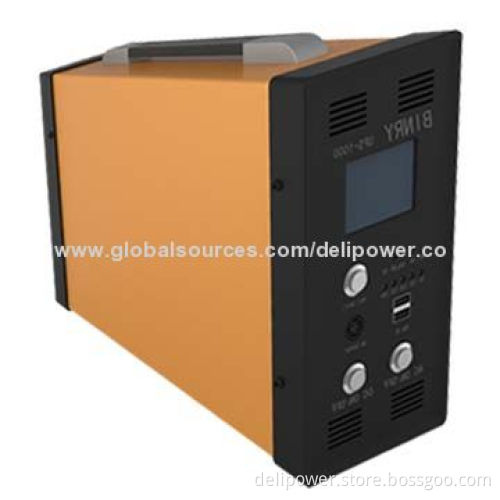 930Wh, 1,000W, UPS with AC Pure-sine wave output is 220V, or 100V, DC12V/10A voltage output